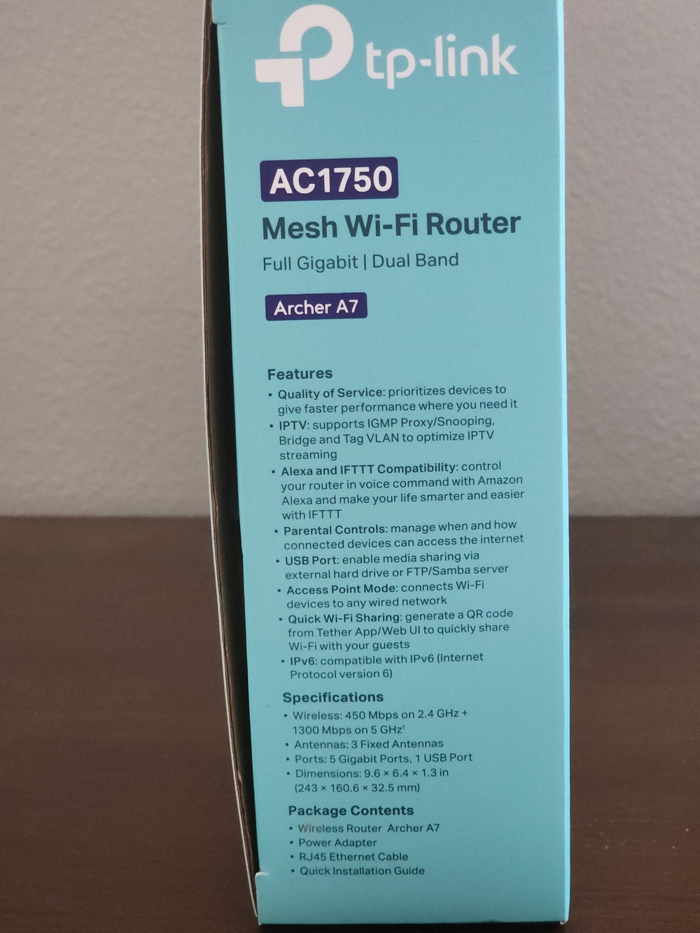 TP-Link AC1750 Mesh Wi-Fi Router Archer A7 - Black - Picture 10 of 12